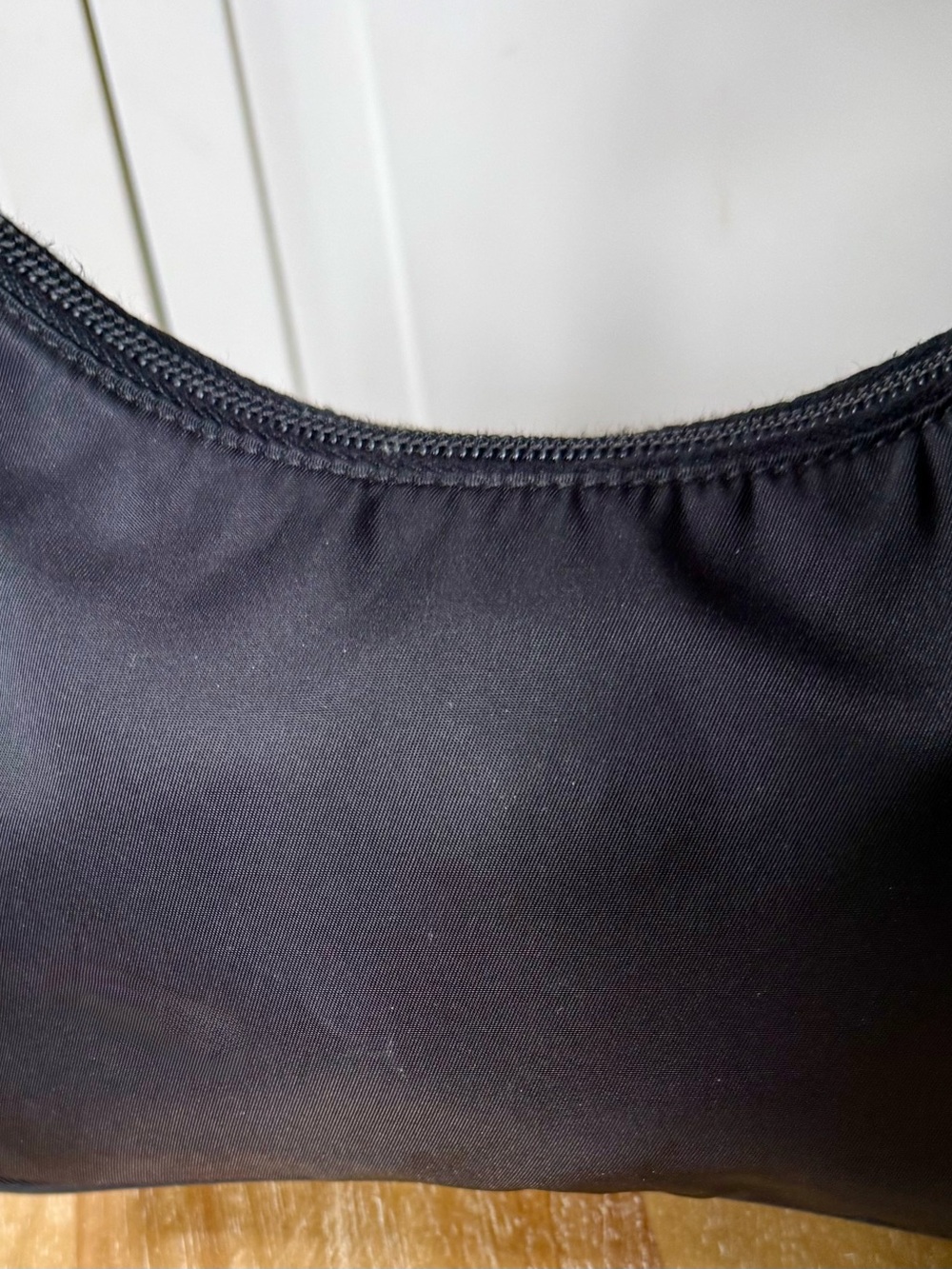 VINTAGE and PRISTINE Prada Tessuto Black Nylon Mini Shoulder Bag - Picture 7 of 8